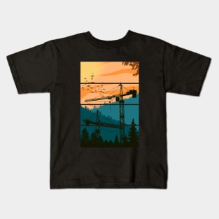 Tower Crane Nature Kids T-Shirt